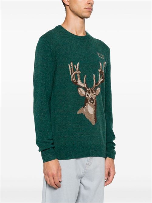 Maglione uomo verde MC2 SAINT BARTH | HERON 01834G51 EMB